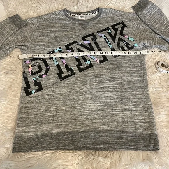 PINK | Sweatshirt | Small | Gray - Picture 4 of 10